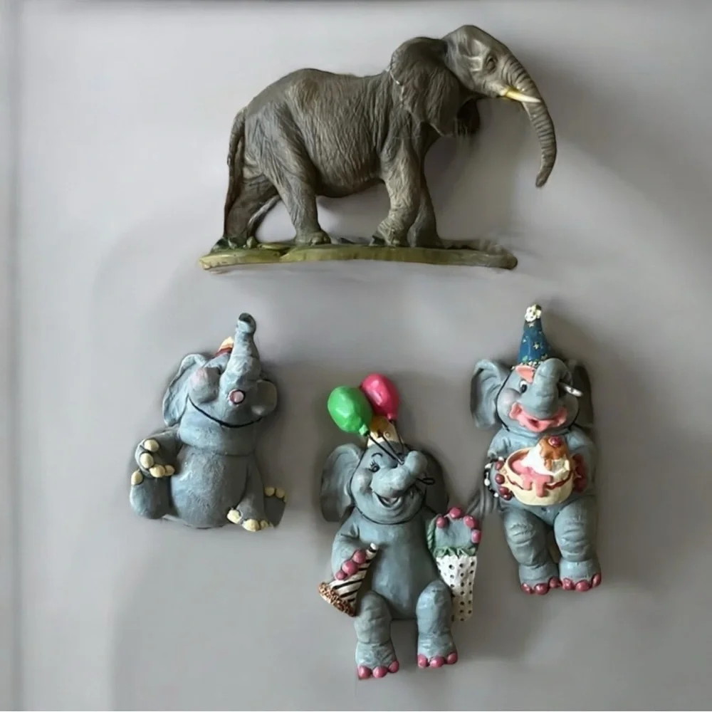 Elephant Resin Animal Decorative Figurines - Party Decor